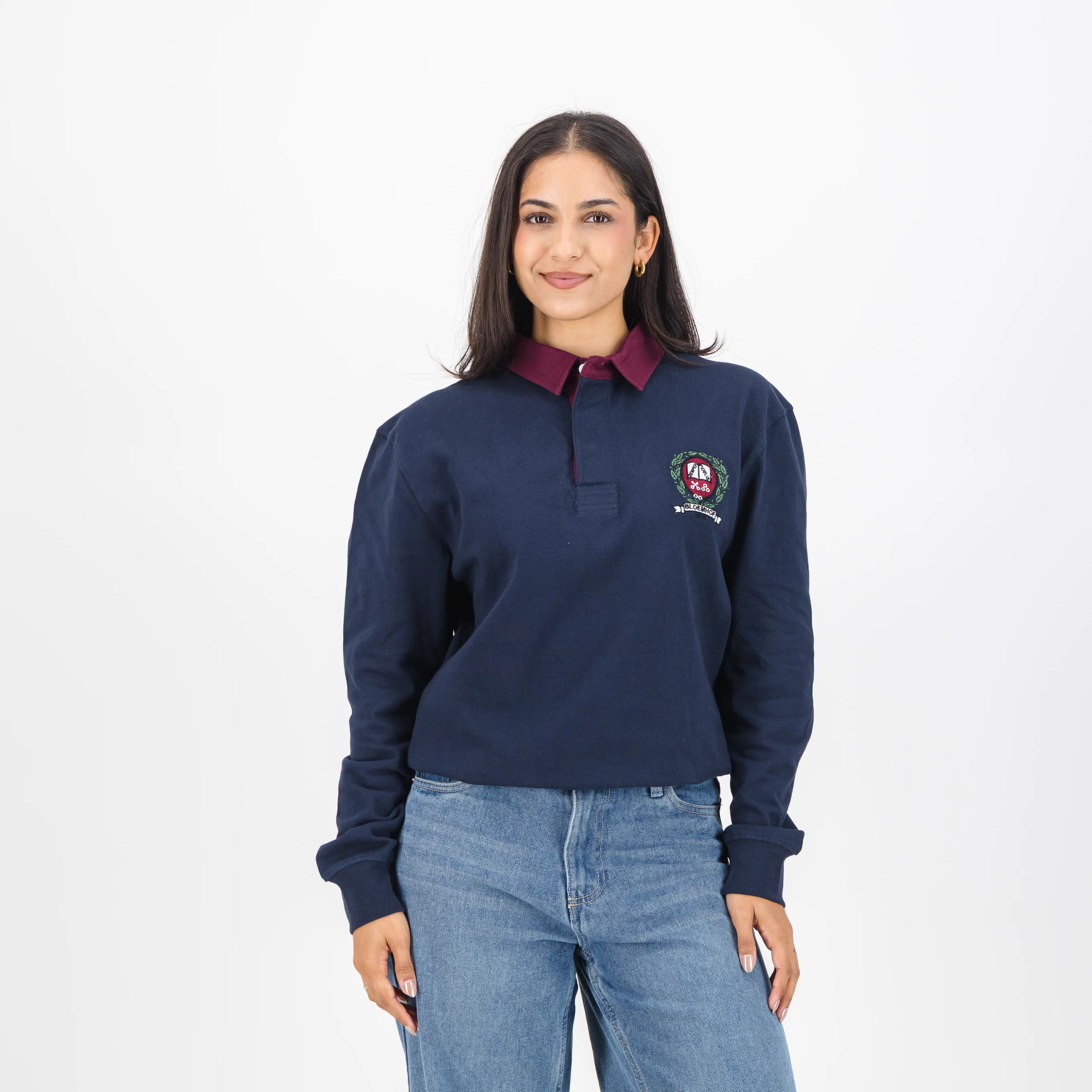 Bloemhof Girls High School LS Rugby Jersey-Navy
