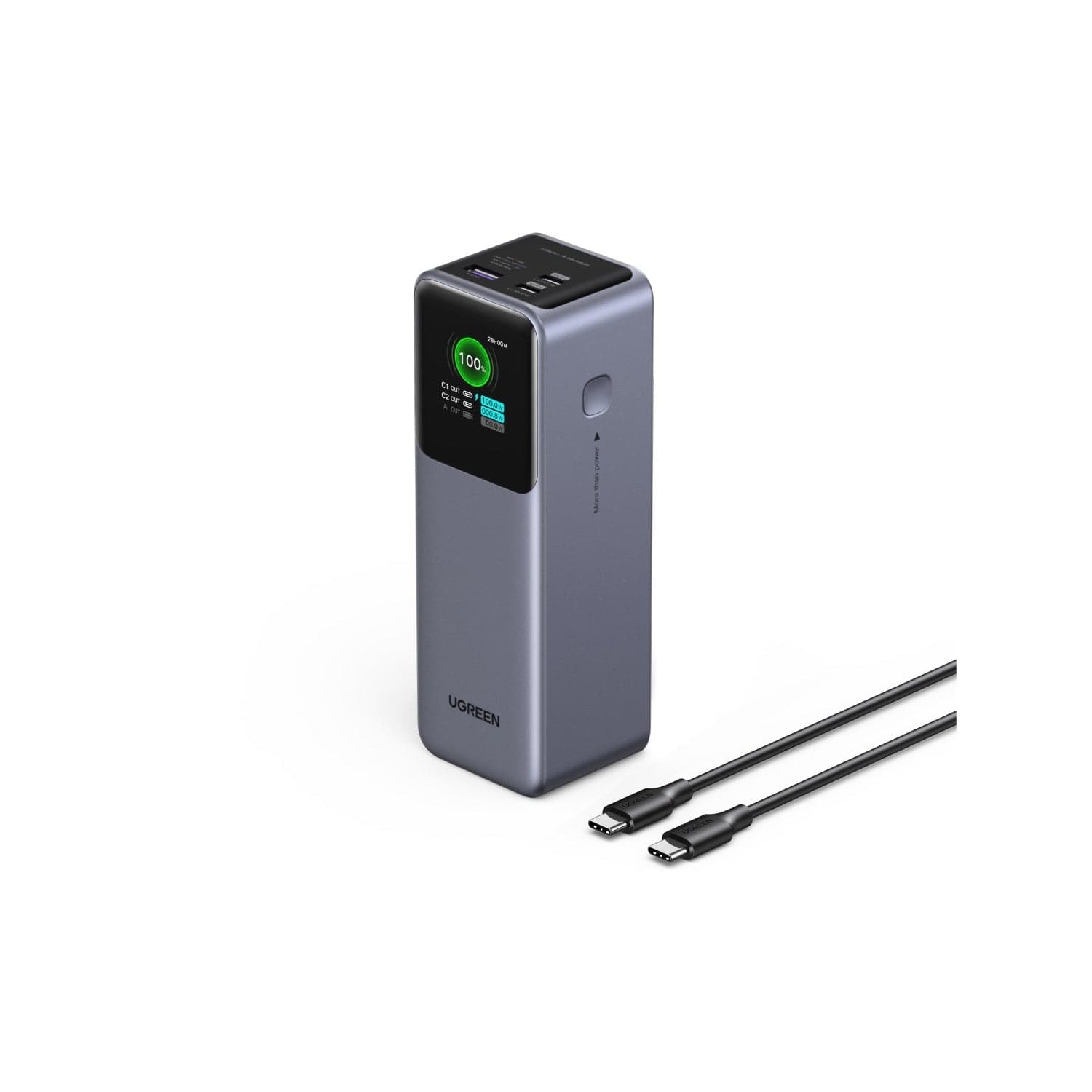 UGREEN 20000mAh Nexode Power Bank 130W - Grey (UG-PB721-35524B)