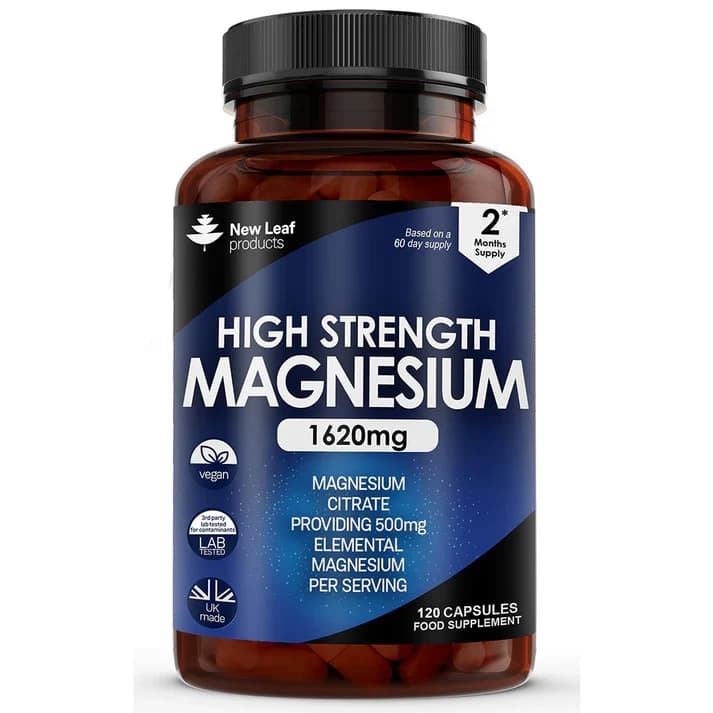 New Leaf Magnesium Citrate High Strength - 120 Capsules