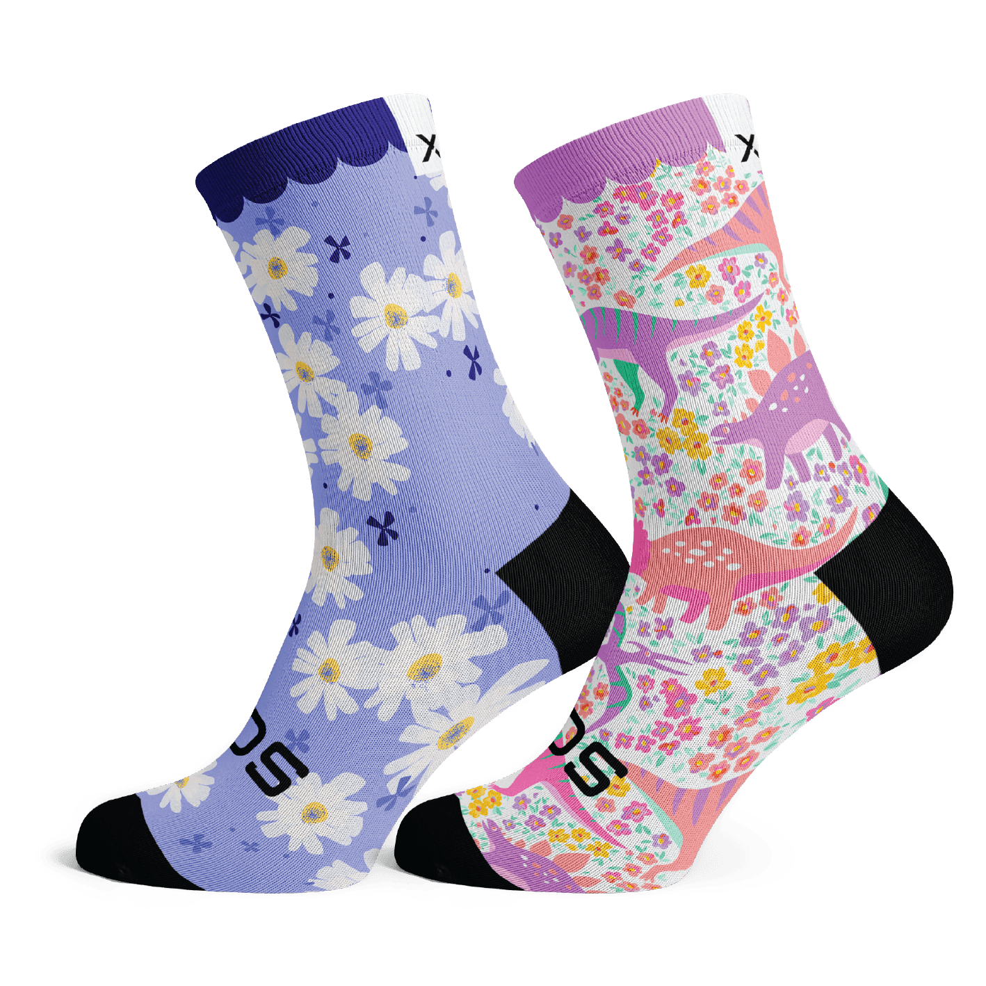 Wonderland & Garden Fairy Kids Crew Socks Combo