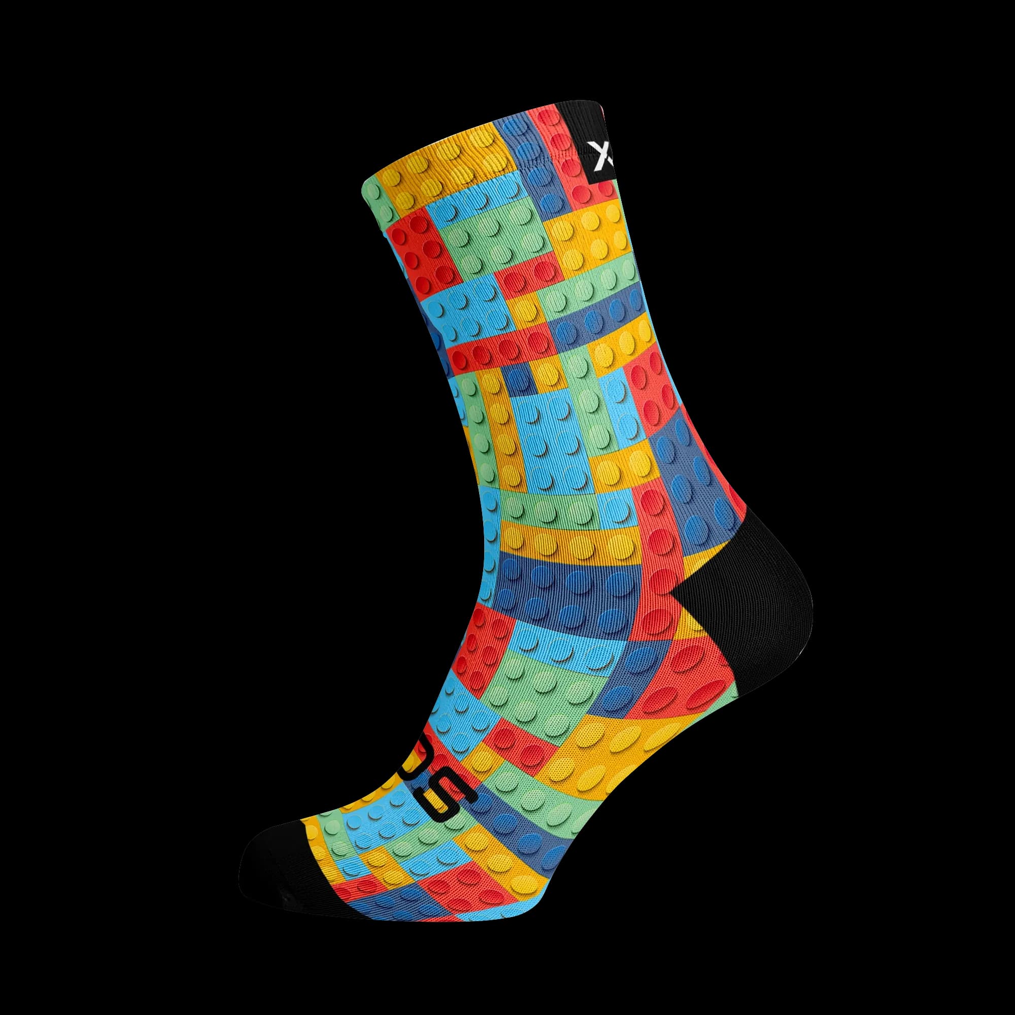 Blocks Casual Crew Socks