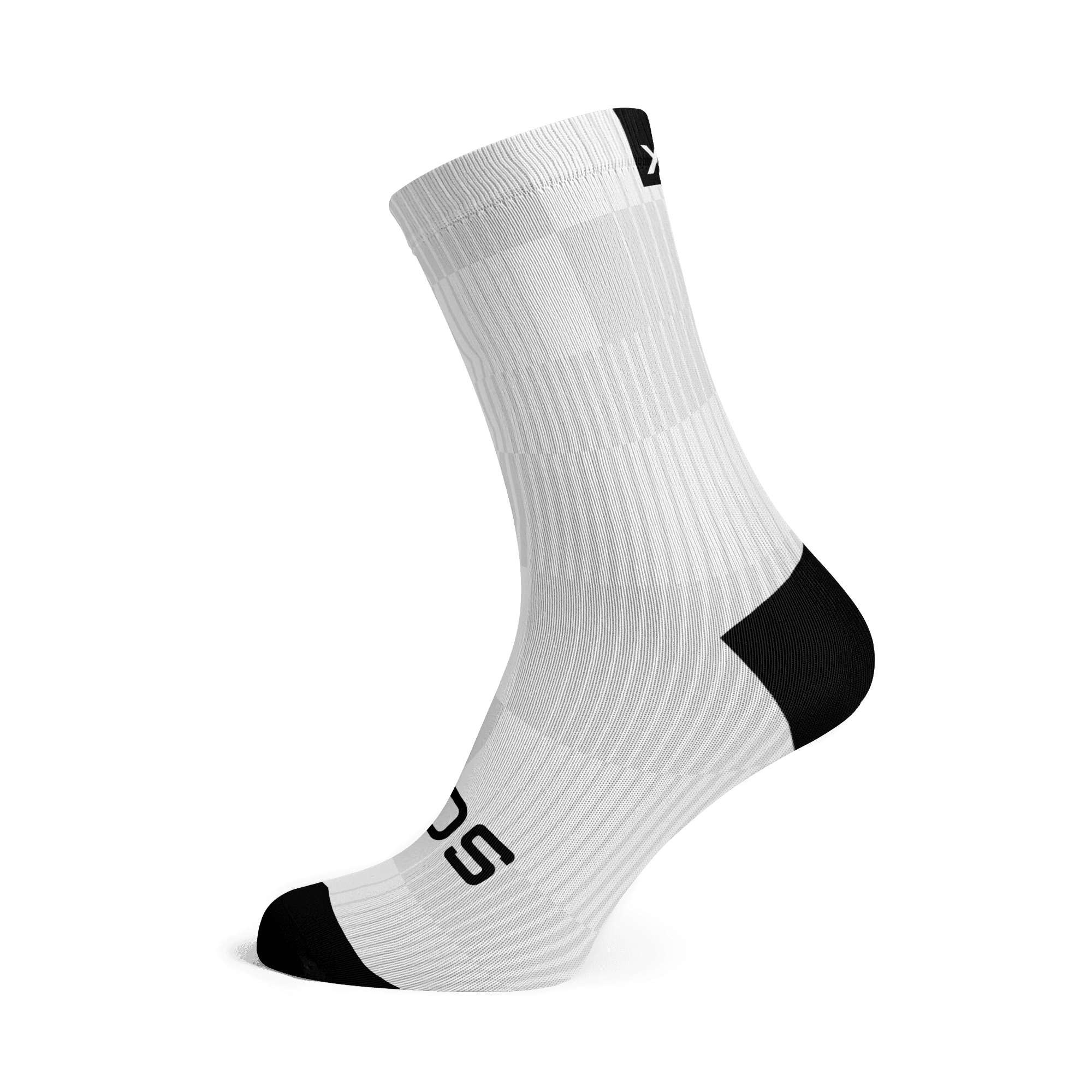 Slight White Crew Socks