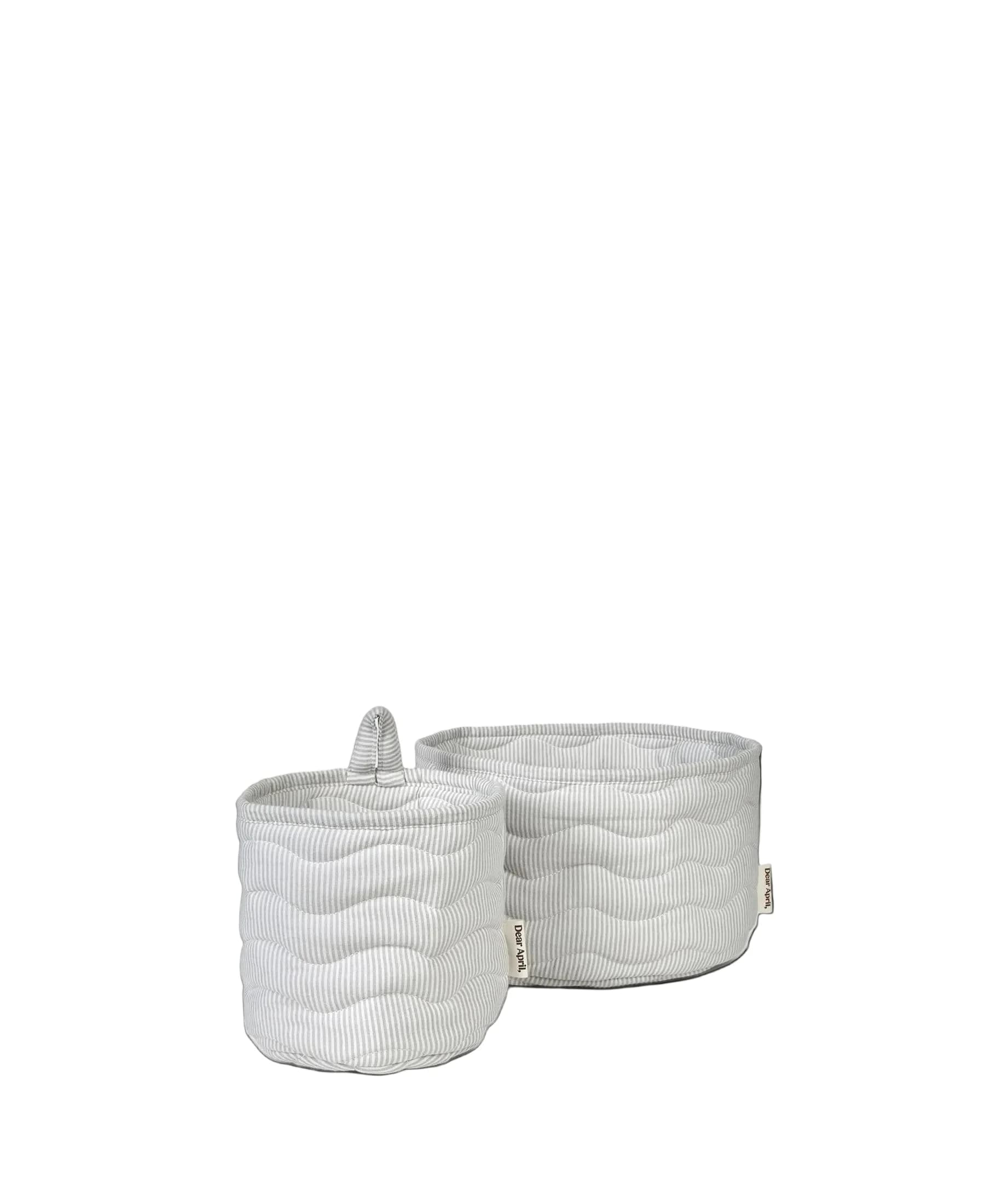 Kiki Baskets, Dew Stripe