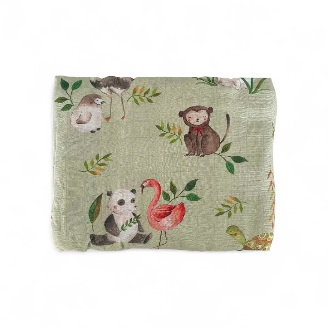 Jungle Picnic - Bubbadue Baby Muslin