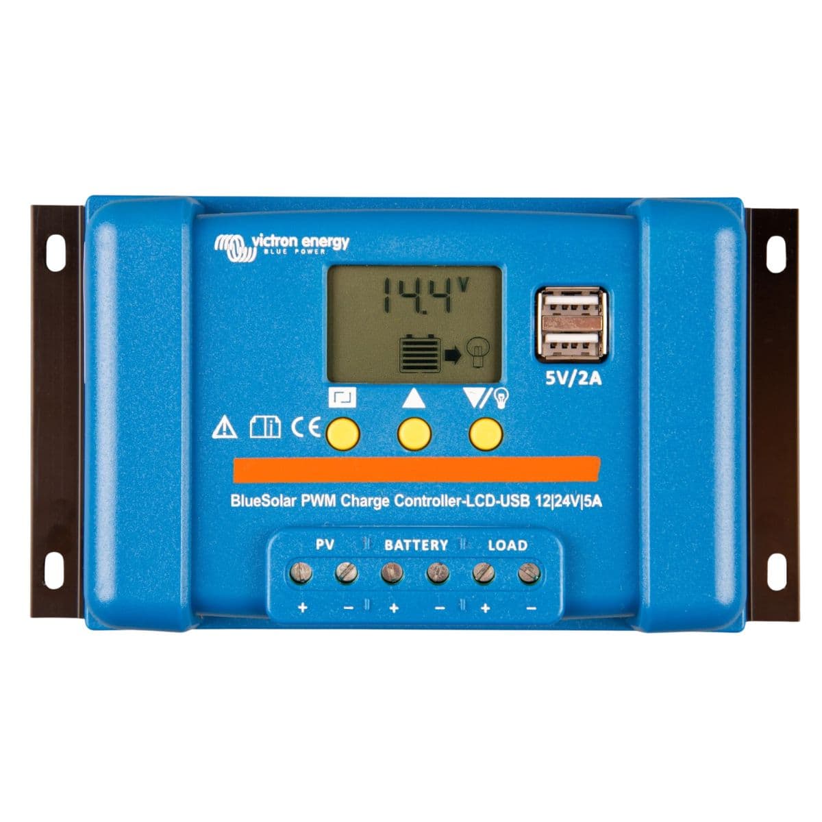 Victron Blue Solar 12V-24V-30A PWM Charge Controller with LCD & USB