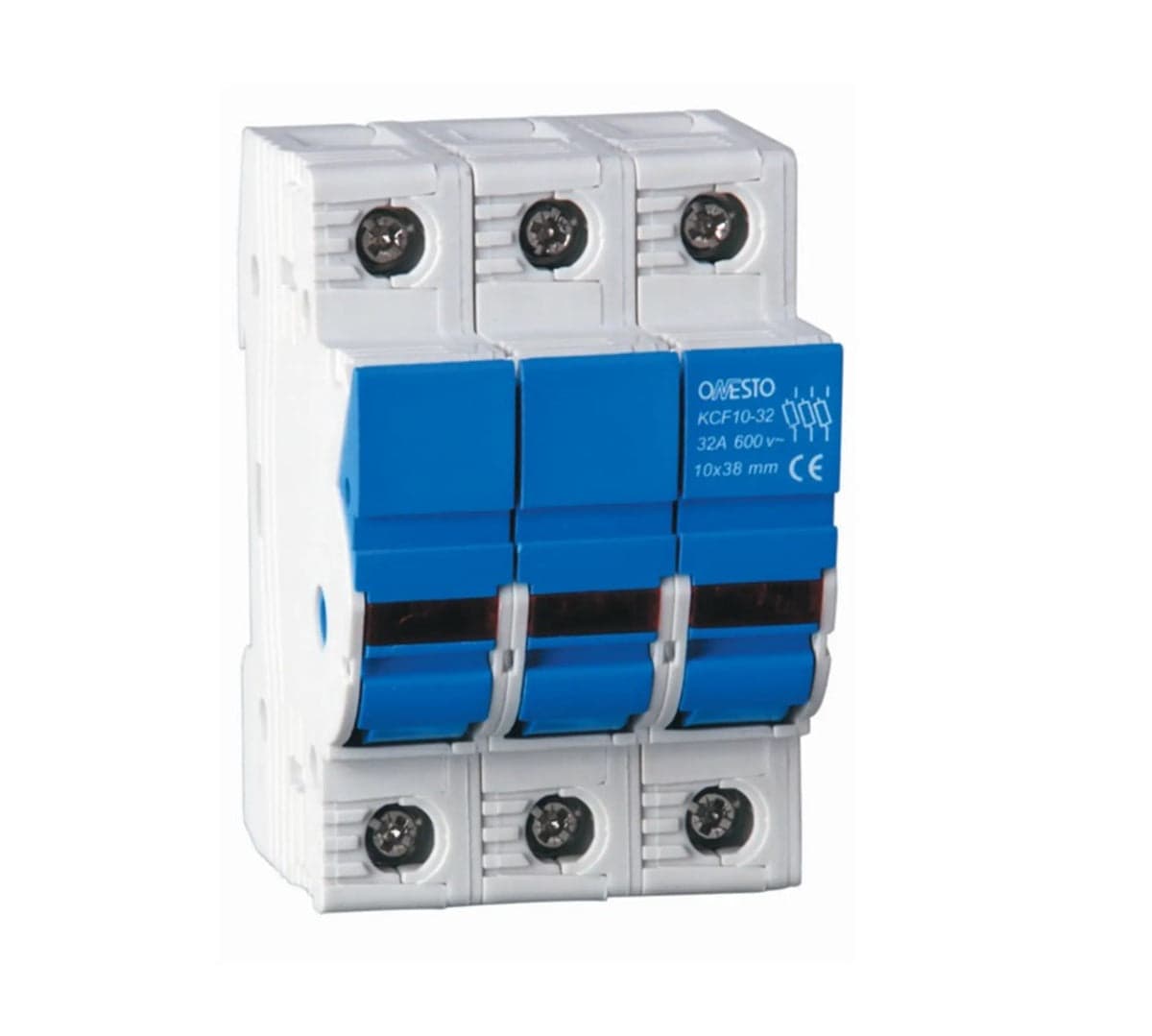 Onesto 1000V 10x38 DC 3 Pole Fuse Holder