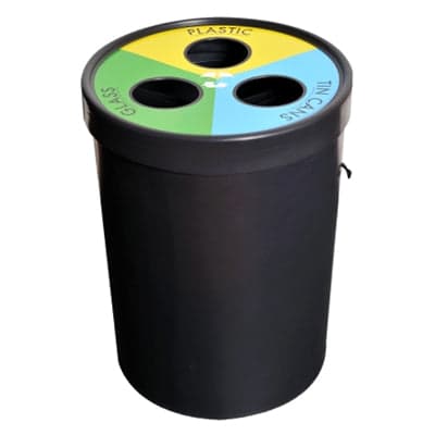 100L Ecocylinder - 3 Waste Compartment