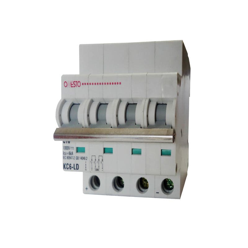 Onesto 16A 880V - 1000V 6kA DC 4 Pole Circuit Breaker