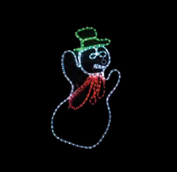Magic LED Snowman Waving - Static LED Light