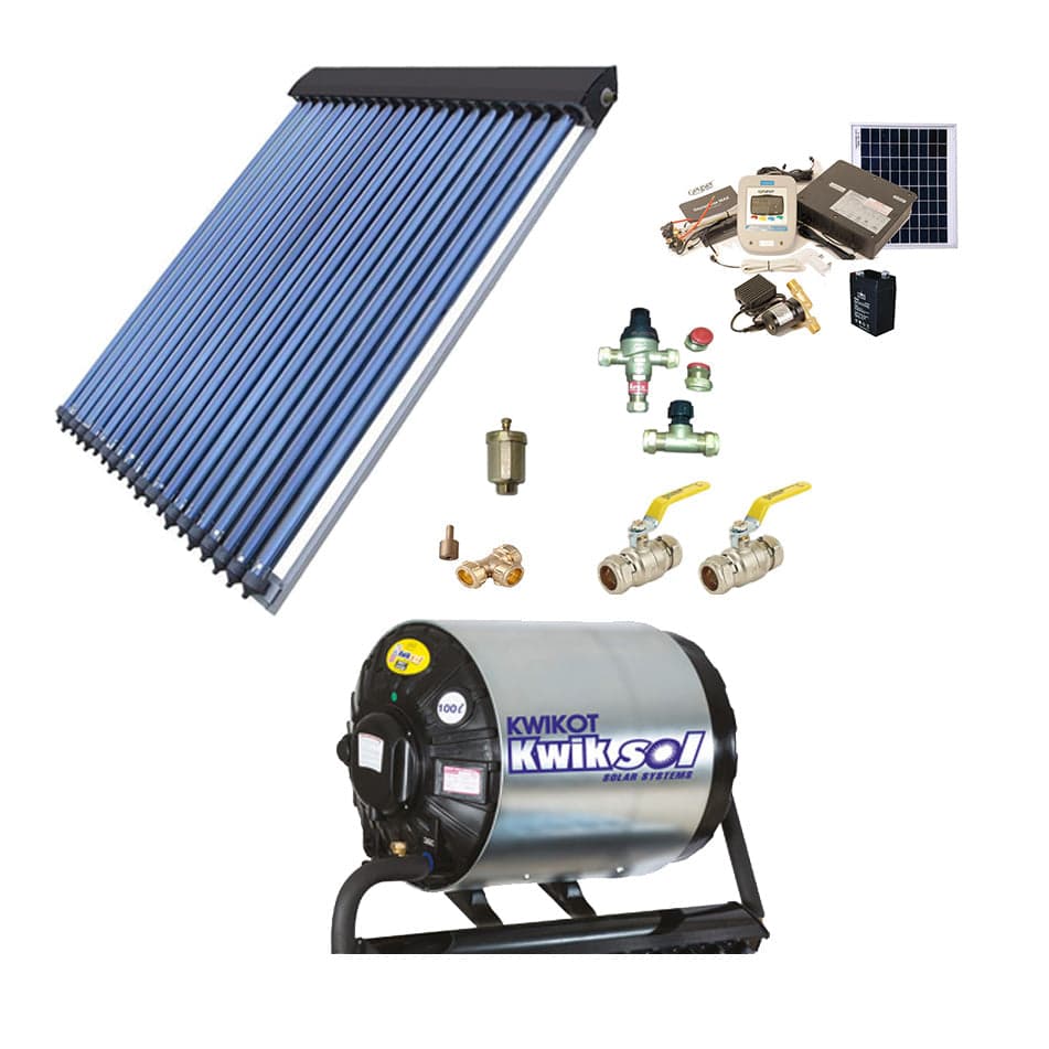 100L Complete Direct Pumped Split System Solar Water Heating Kit
