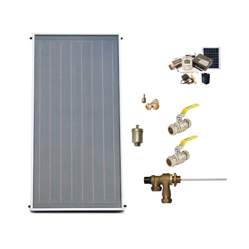 100L Vertical Flat Plate Conversion Solar Water Heating System