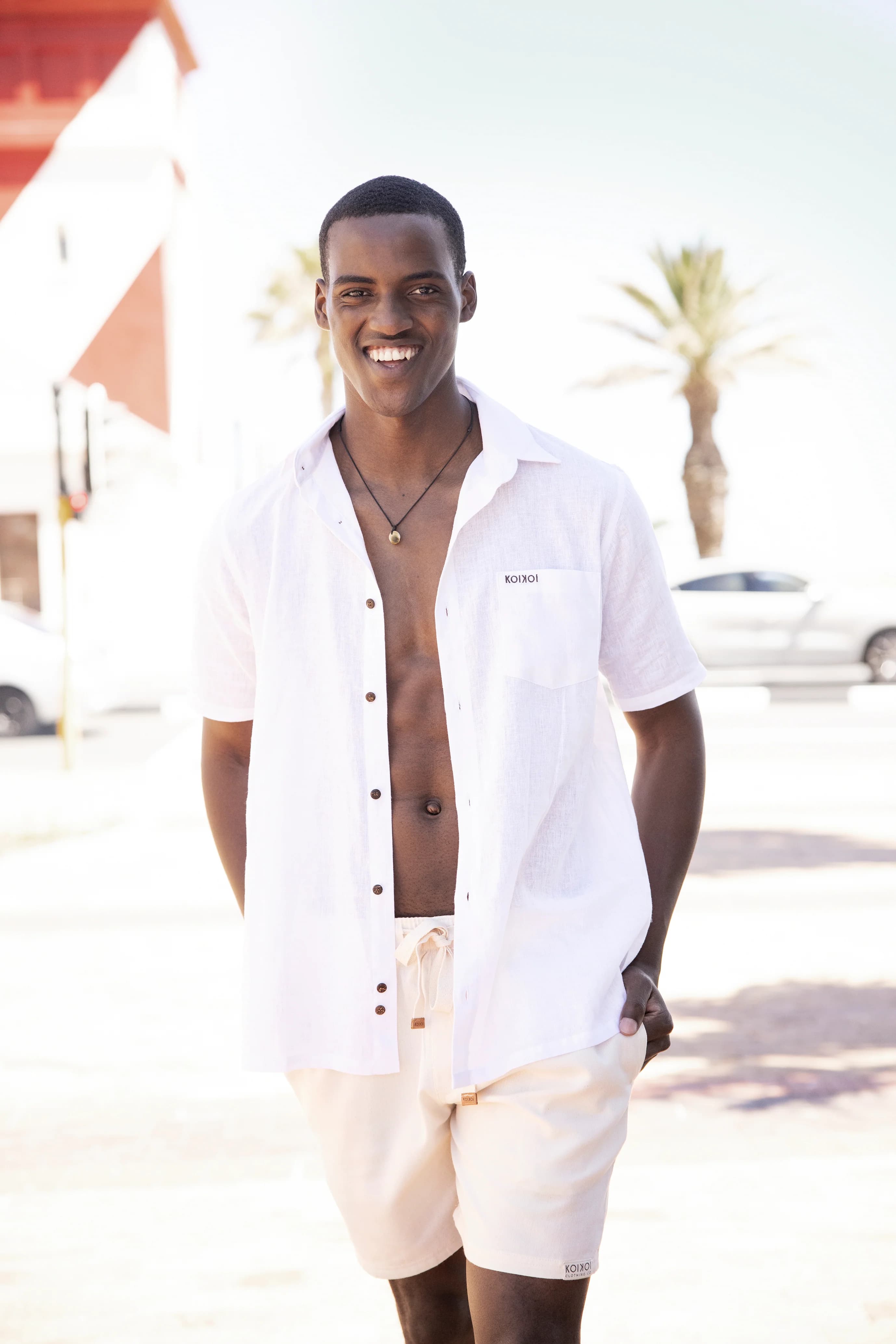 Caprice Shirt - White Linen