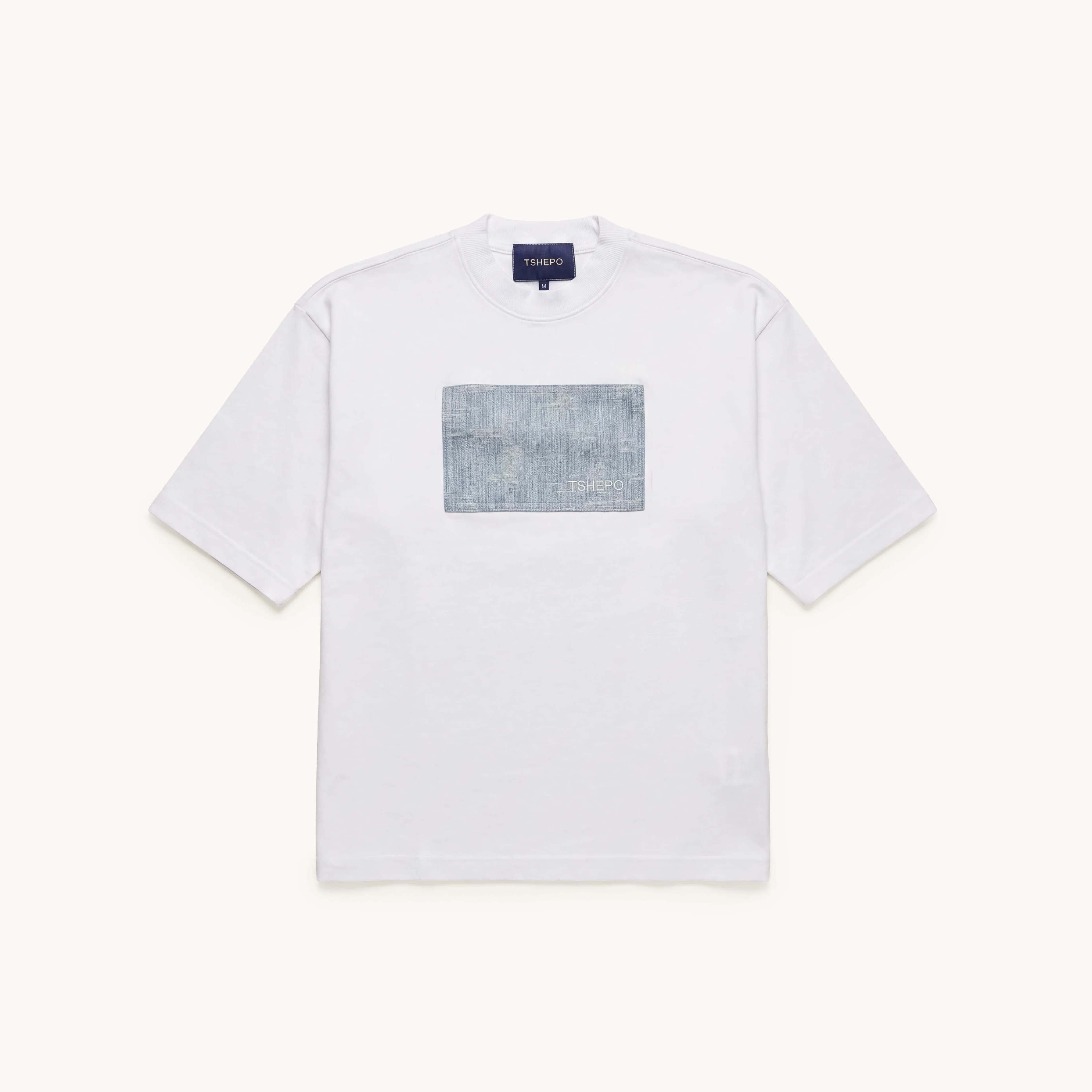 DENIM PATCH OVERSIZED T-SHIRT