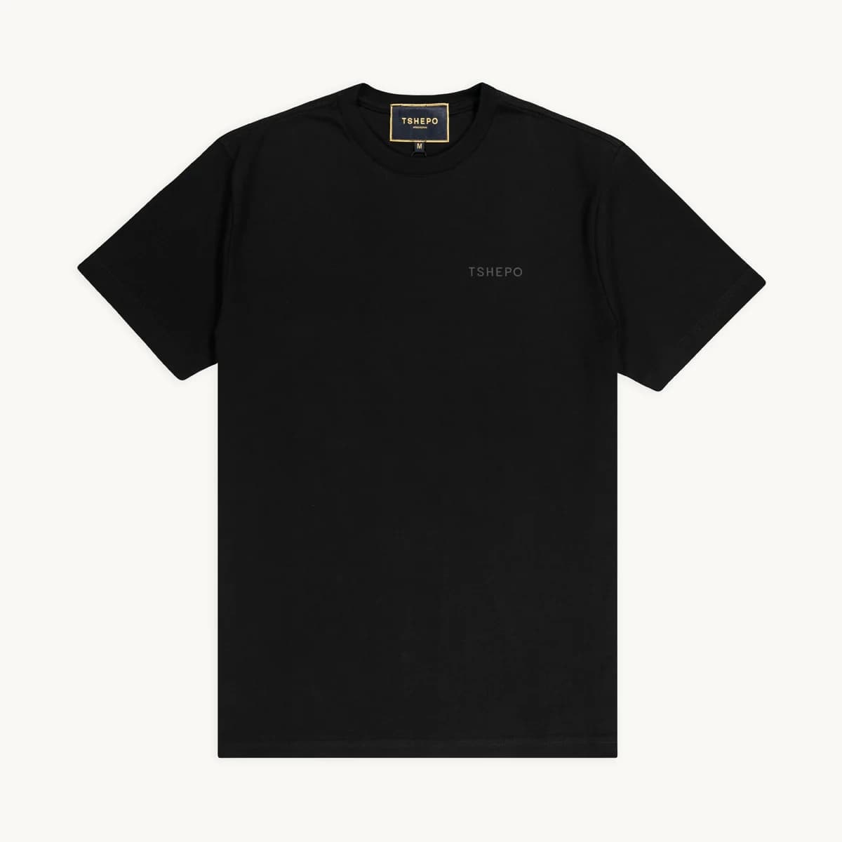 WORDMARK T-SHIRT, BLACK ON BLACK