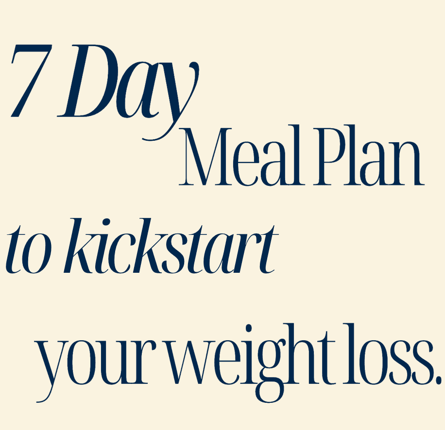 7 Day Meal Plan