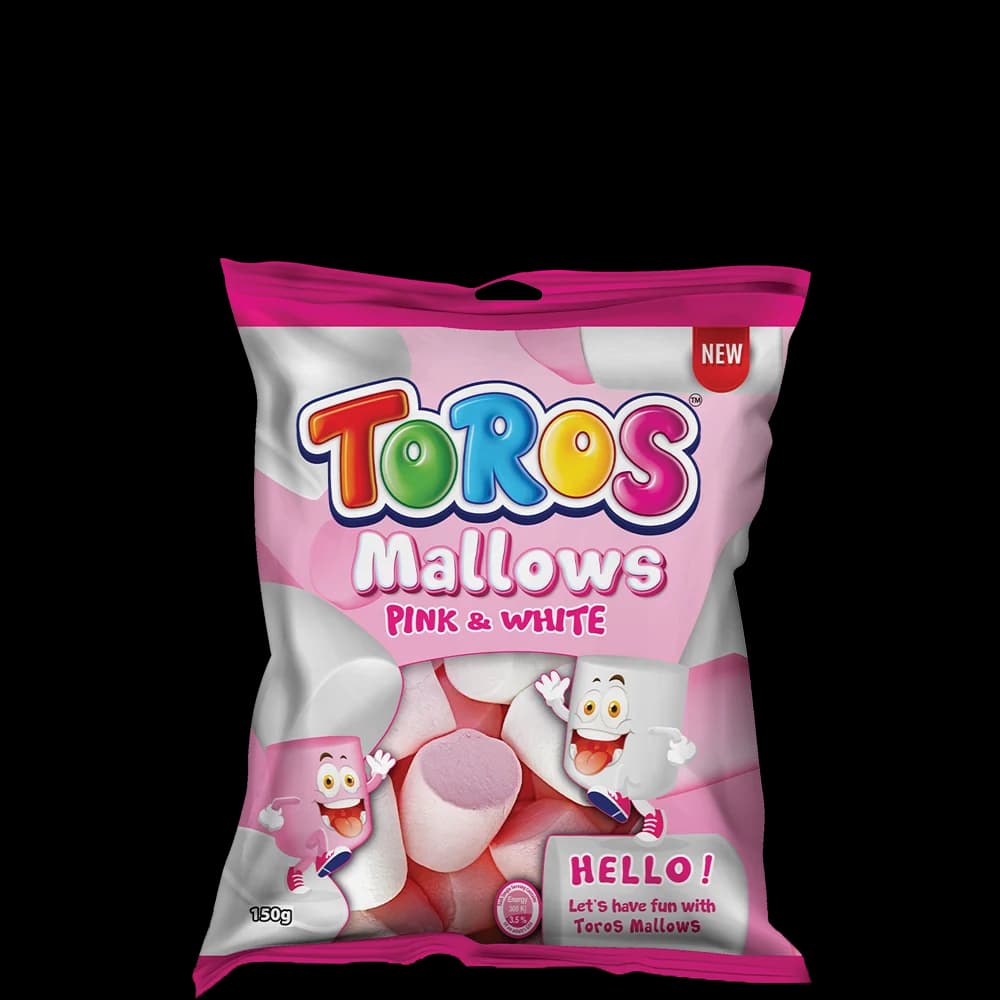 Toros Mallows 150g Pink & White