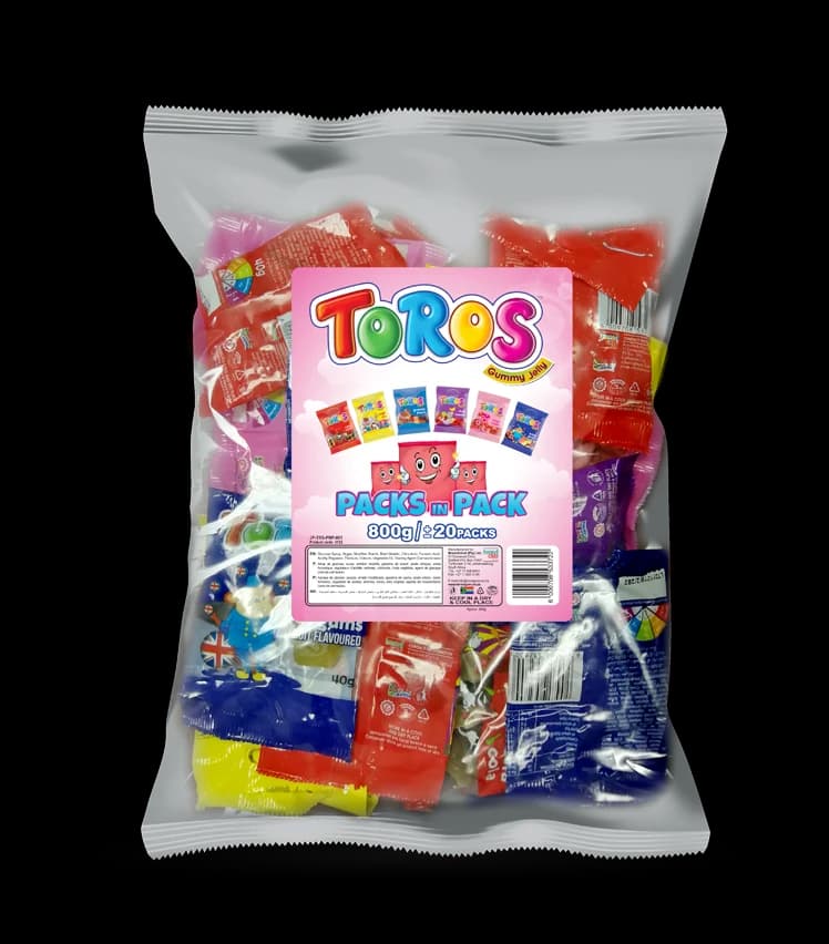 Toros Packs in a Pack 800g
