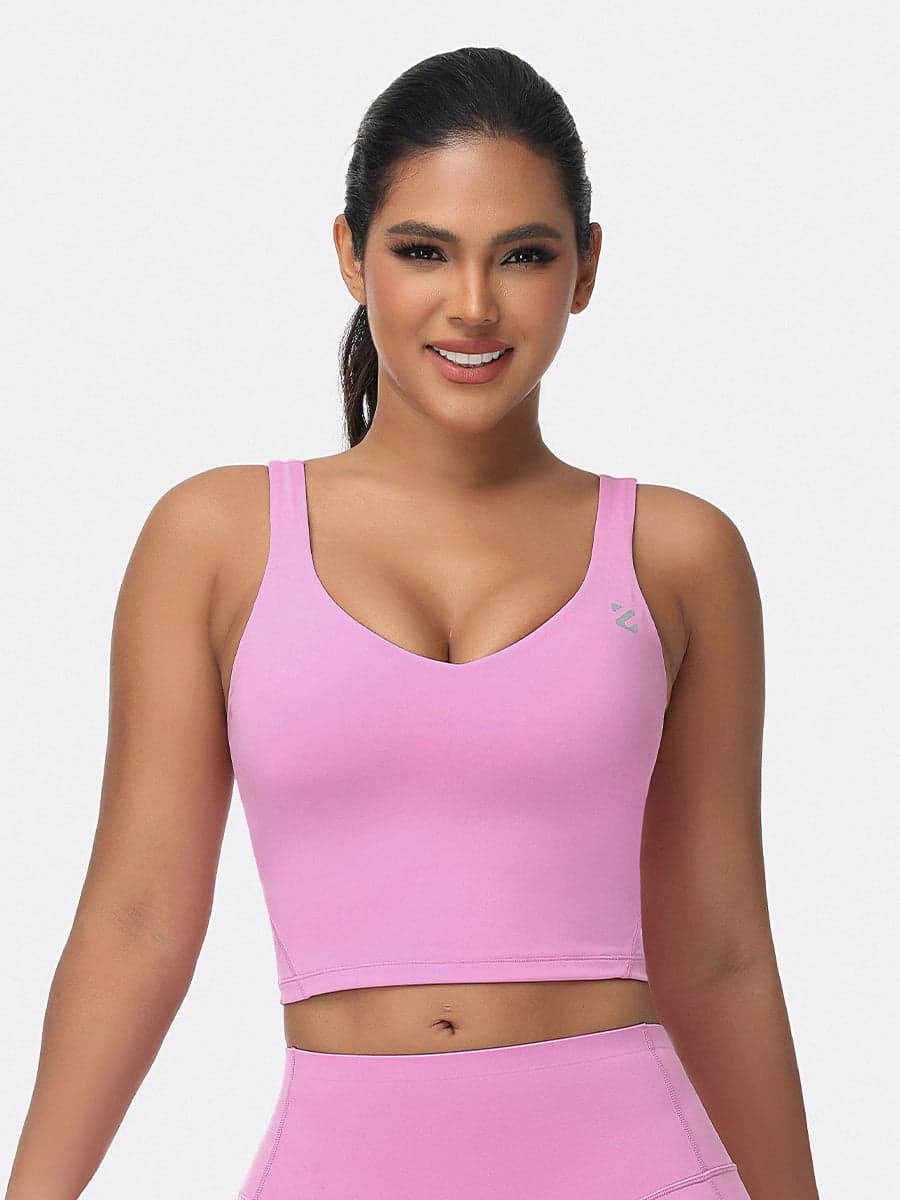 U-shaped Cut Energy Longline Sports Bra