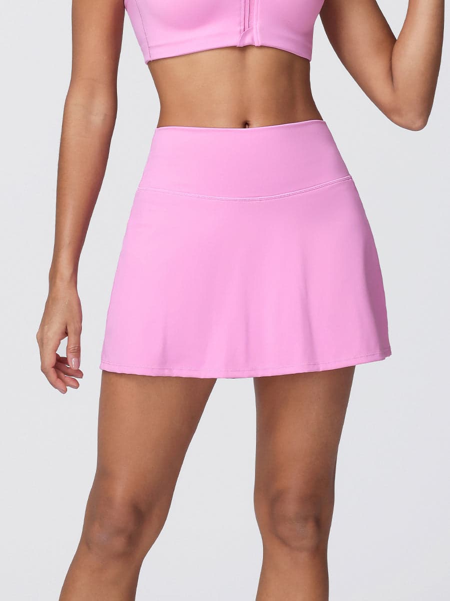 Pocket Tennis Skirt with Built-In Shorts