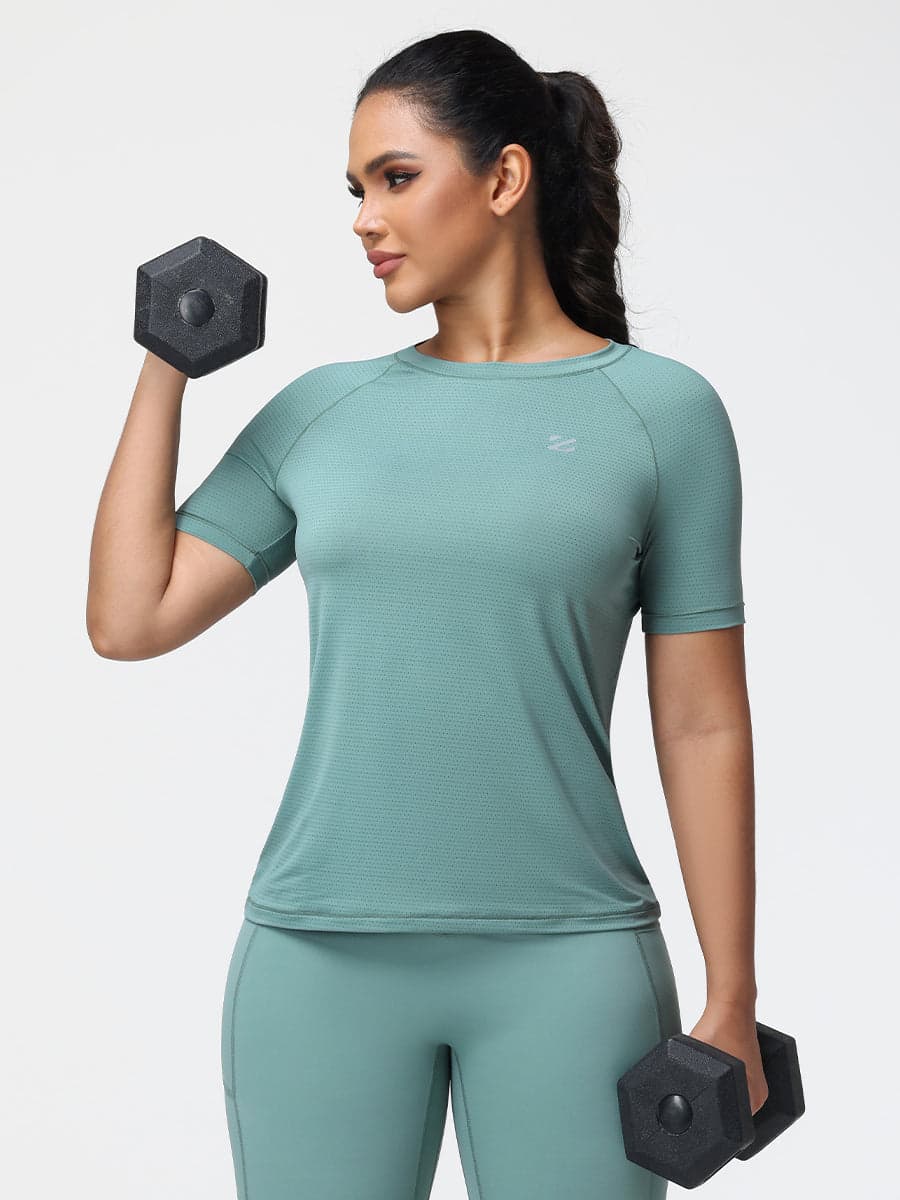 Active Performance T-Shirt Breathable Stretch Gym Top