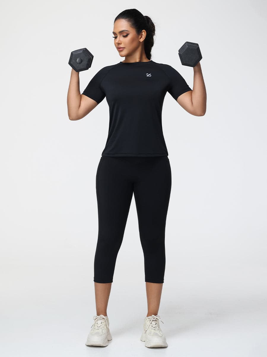 Active T-Shirt & 7/8 Butt-Lifting Leggings Set