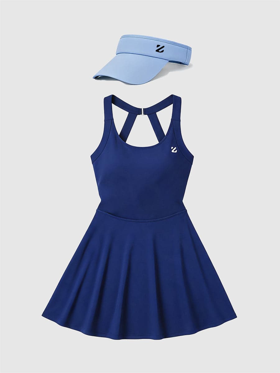 Padel & Tennis Outfit with Adjustable UPF 50+ Sports Visor