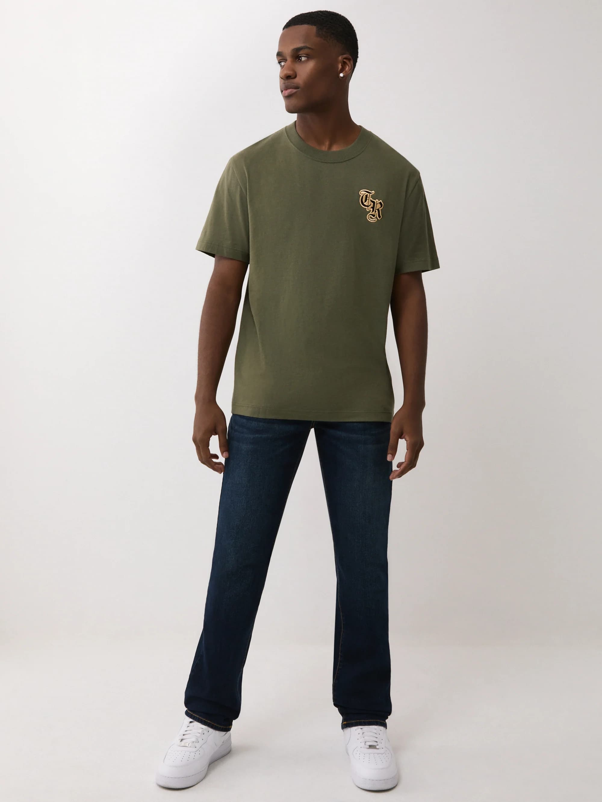 True Religion Ricky Sn Straight Dark Mahogany Wood Wash