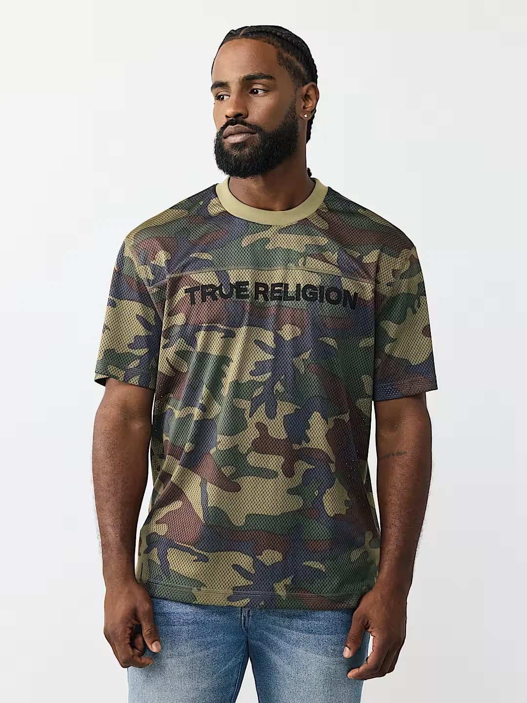 True Religion T-Shirt Sport Mesh Ss Camo