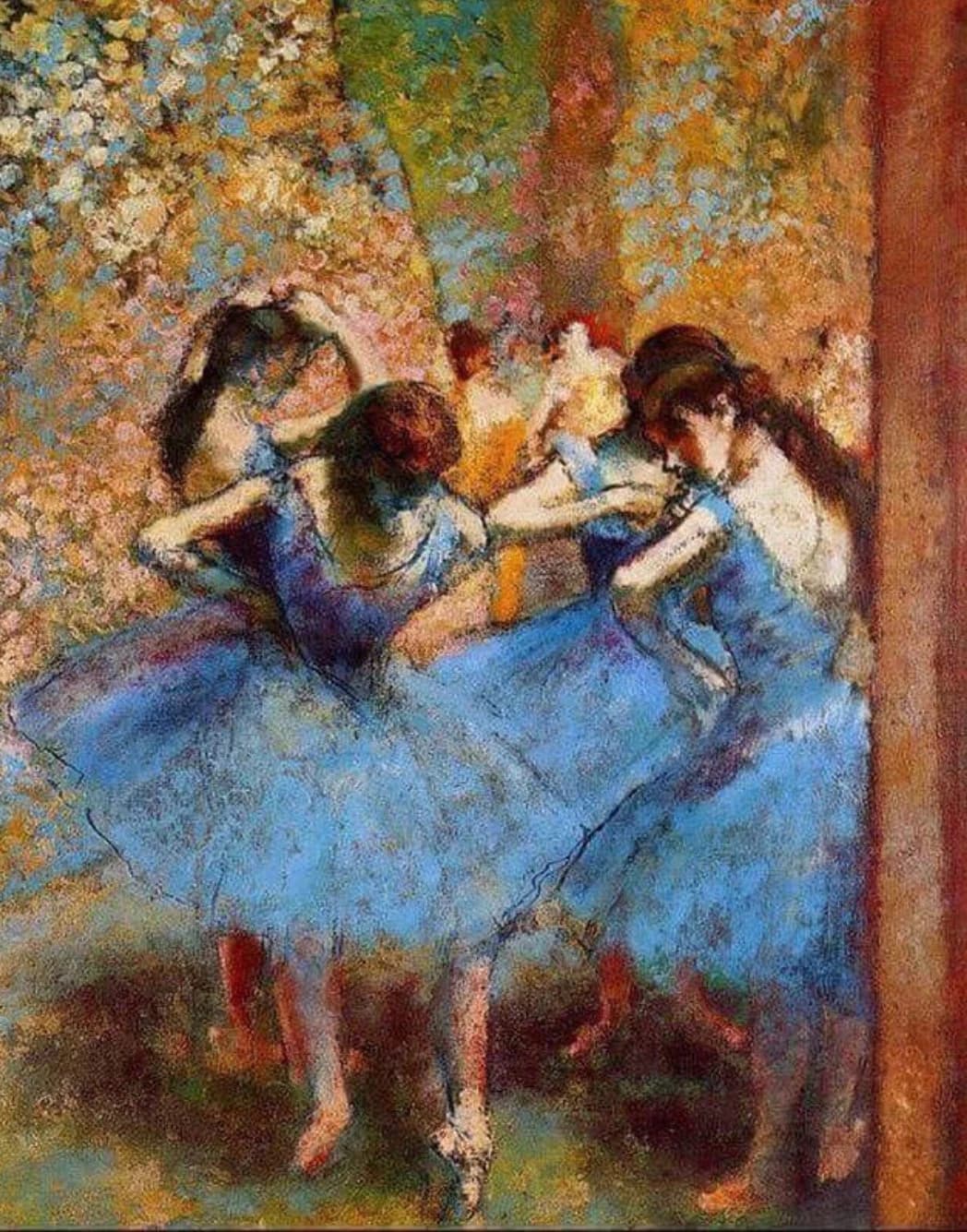 Edgar Degas: Dancers in Blue