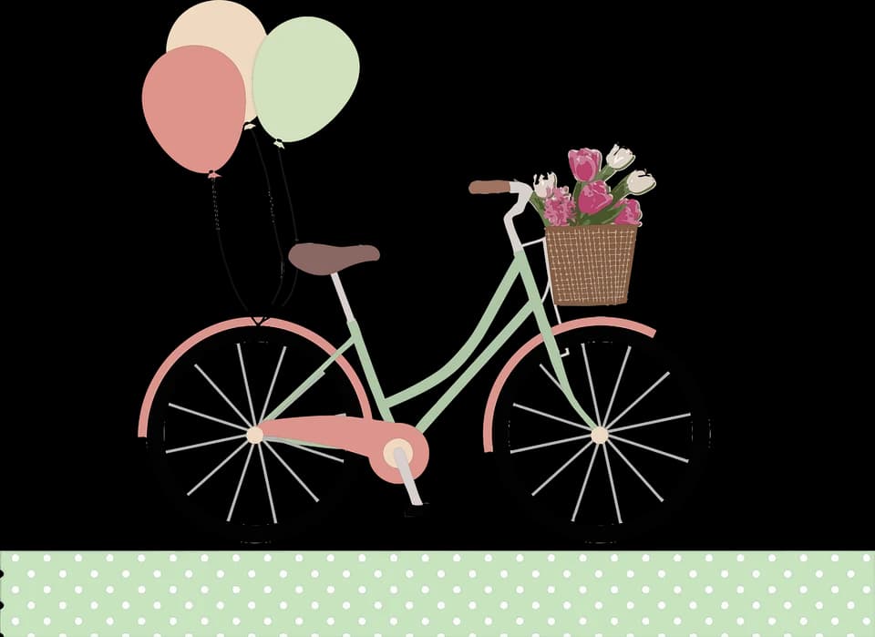 Bicycle and Balloons