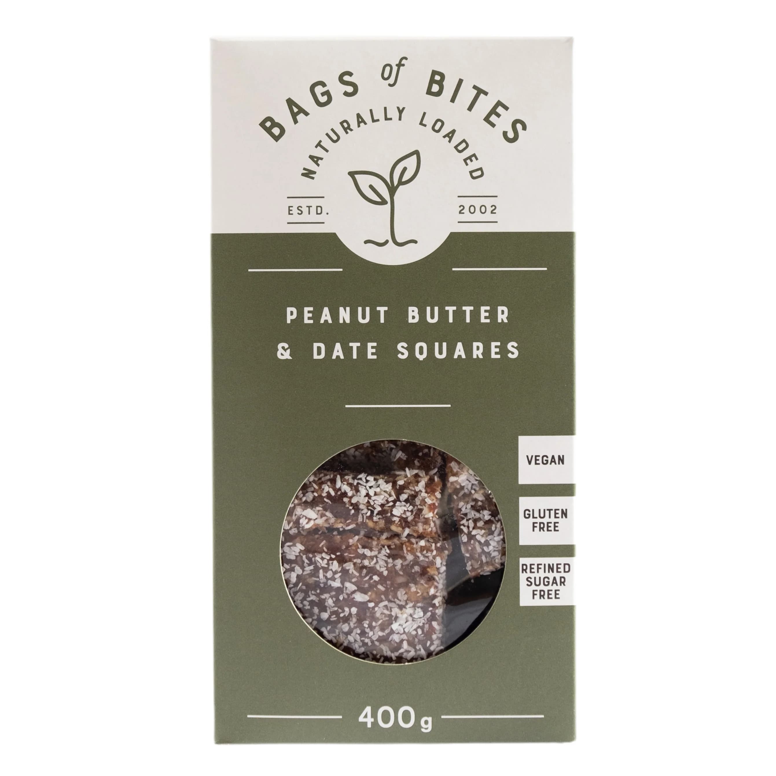 Naturally Loaded Peanut Butter & Date Squares