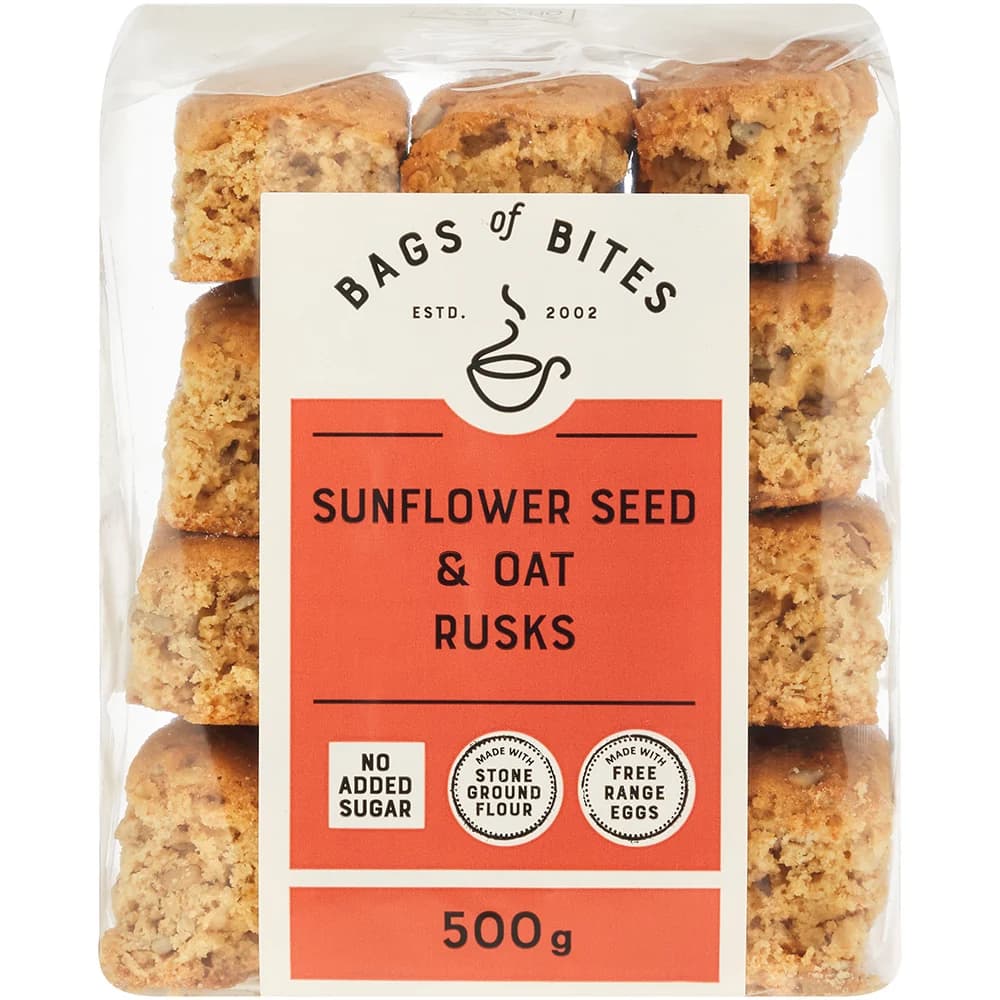 Sunflower Seed & Oat Rusks - No Added Sugar