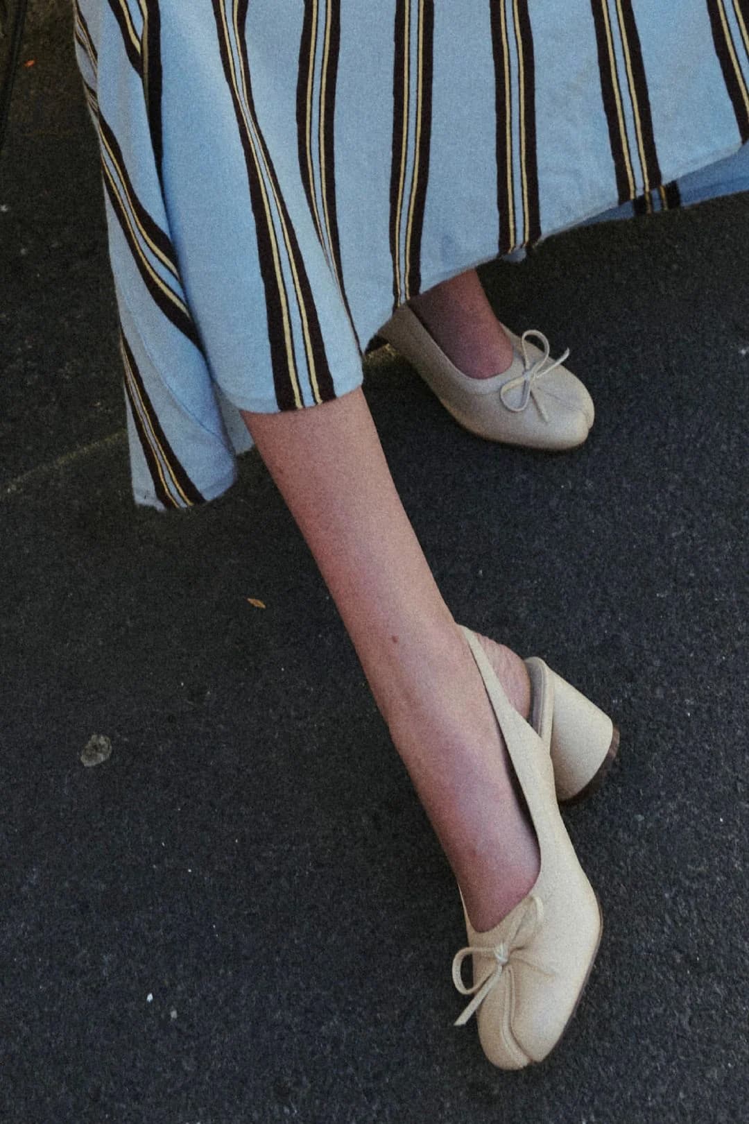 Tabitha Tabi Bow Block heel