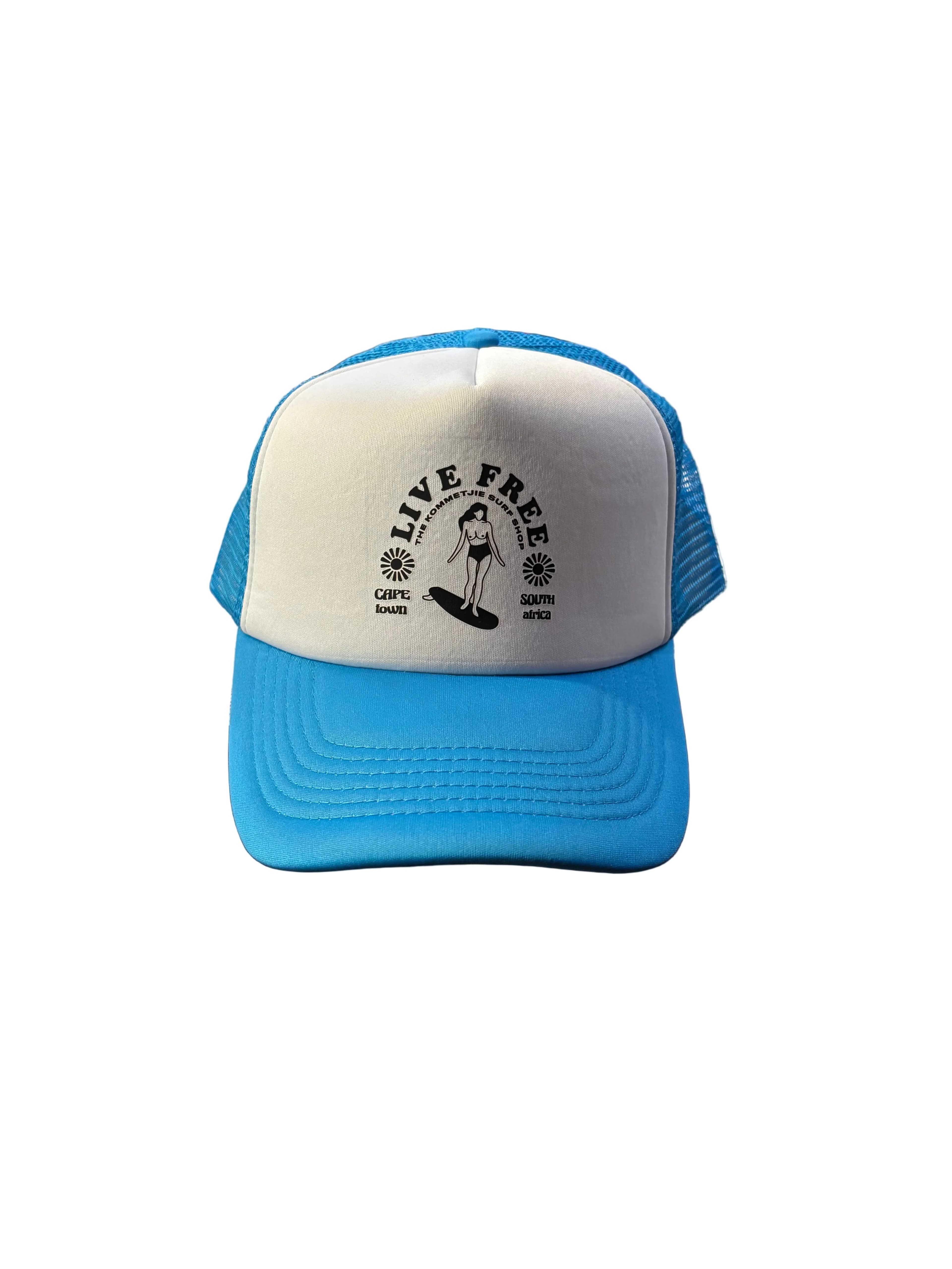 Cap Komsurf Live Free Trucker
