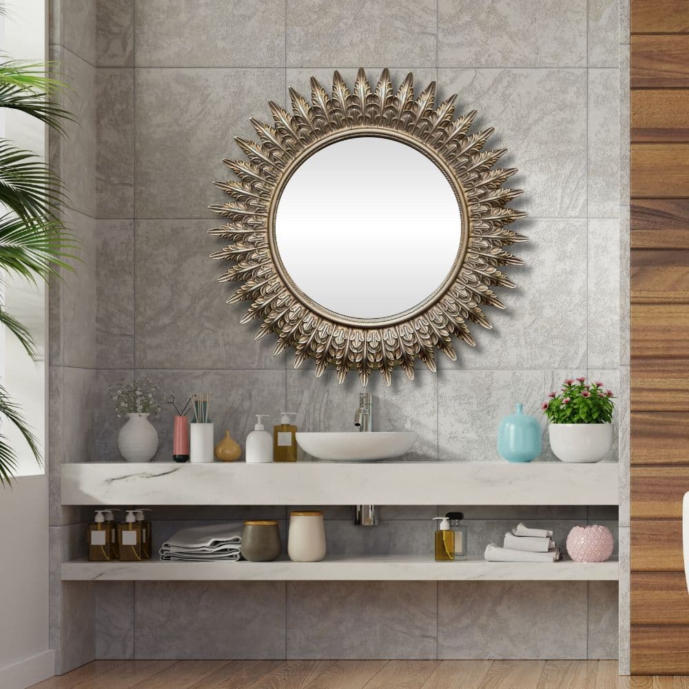 131 Mirror | Round Silver 103x103cm