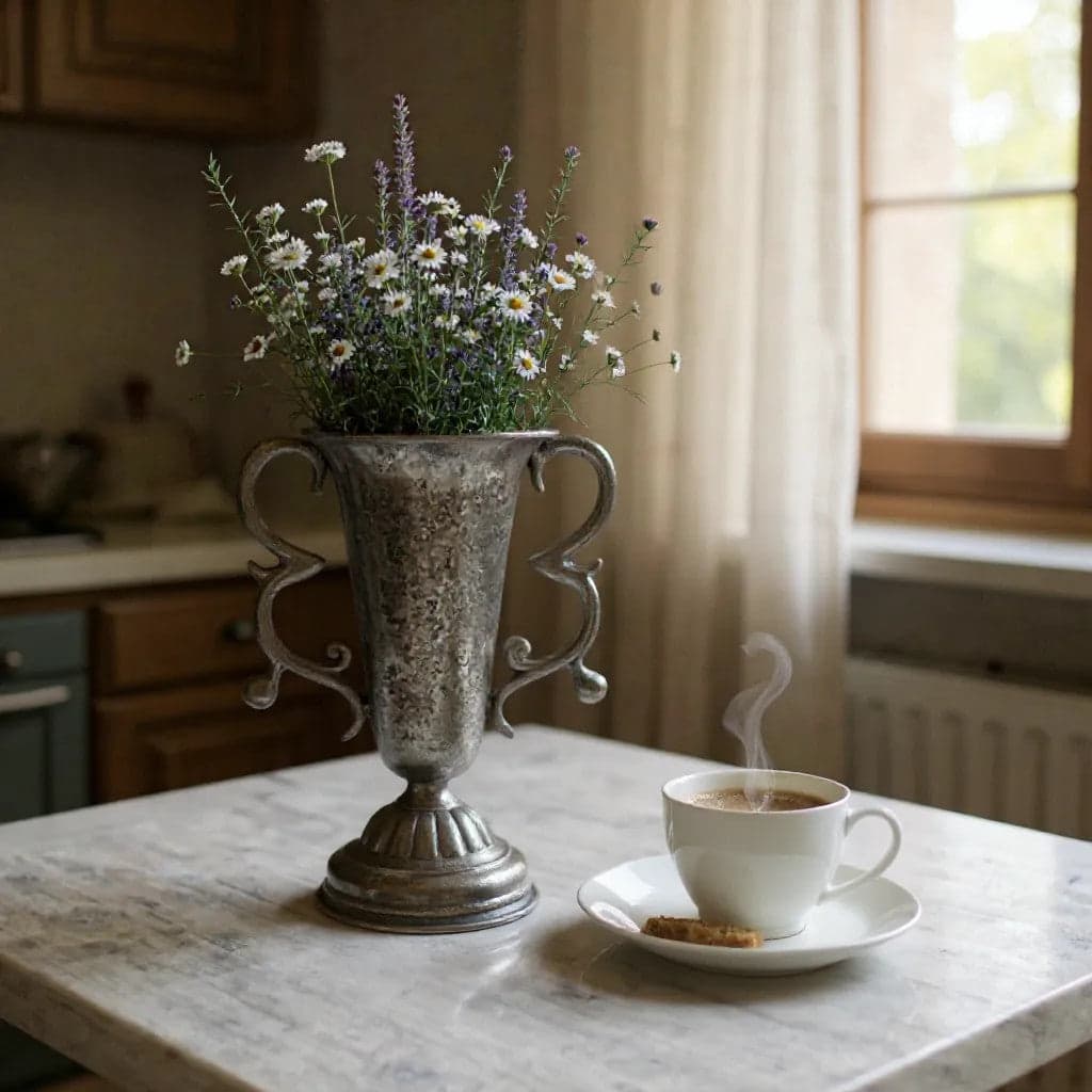 Pewter Vase 26cm