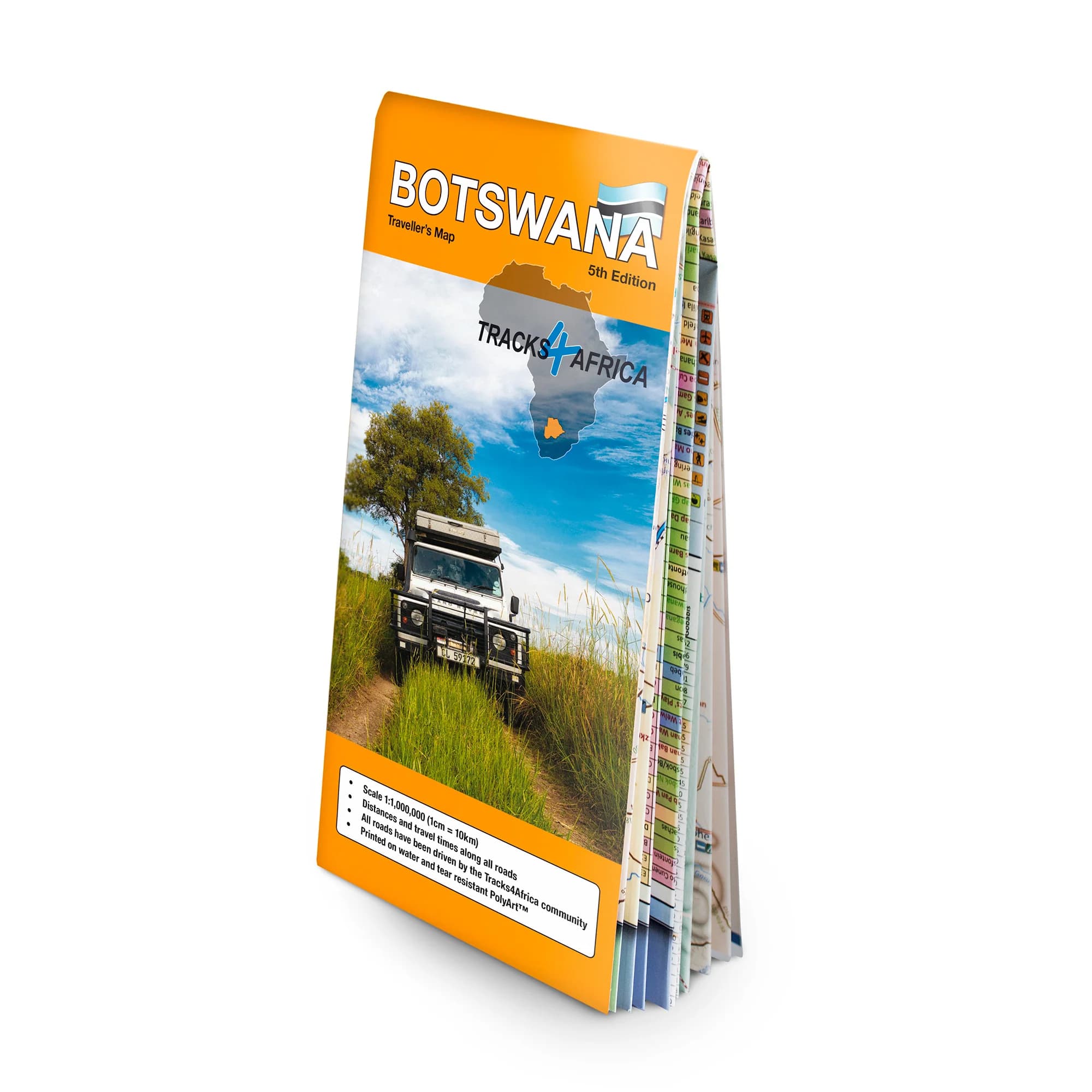 Tracks4Africa Botswana Traveller's Map, Edition 5