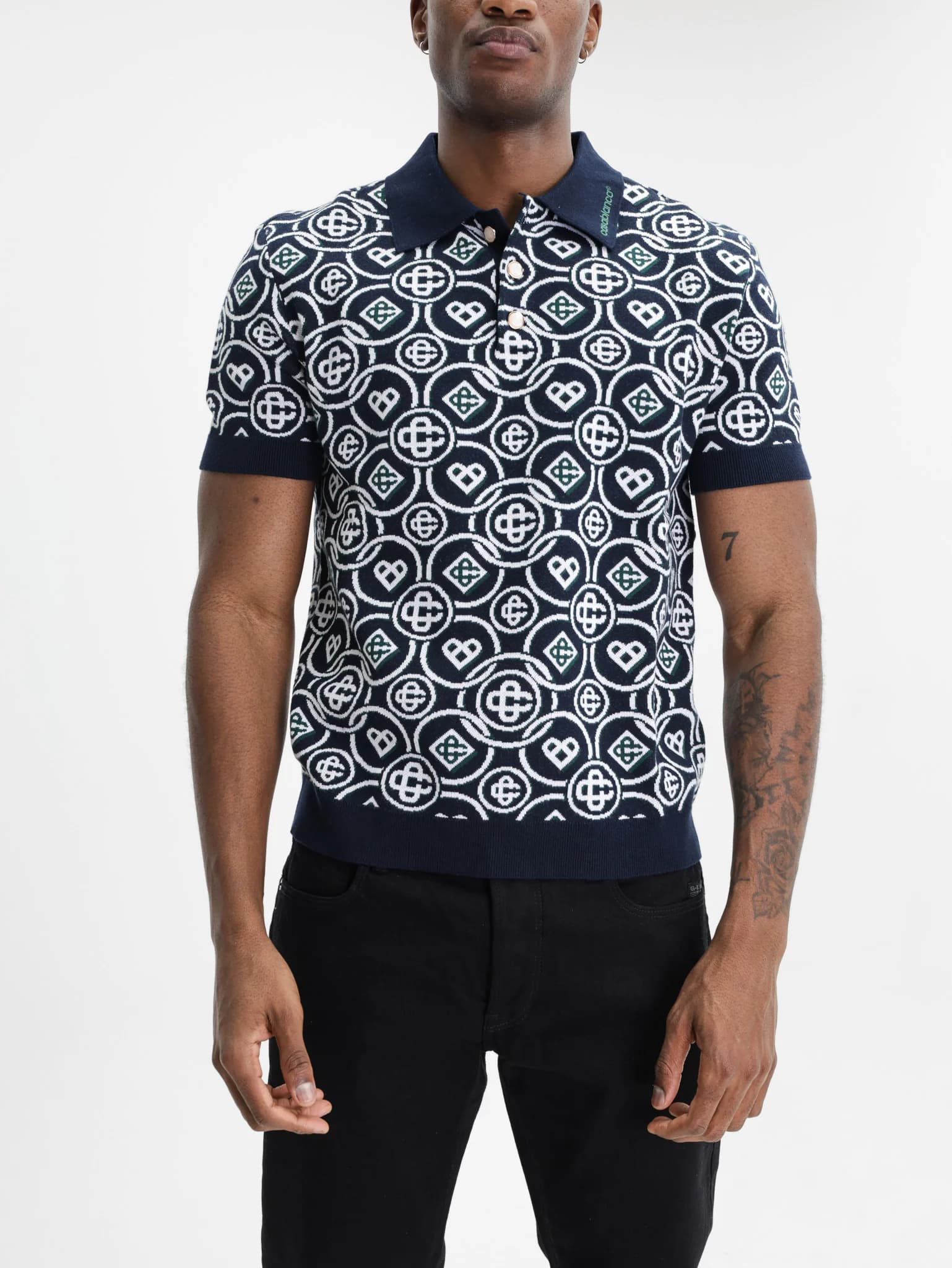Casablanca Monogram Golfer Black