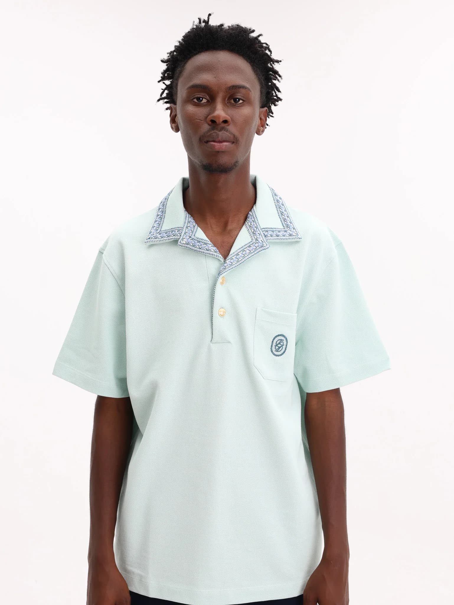 Drole Polo Le Polo D Miroir Lagoon Blue