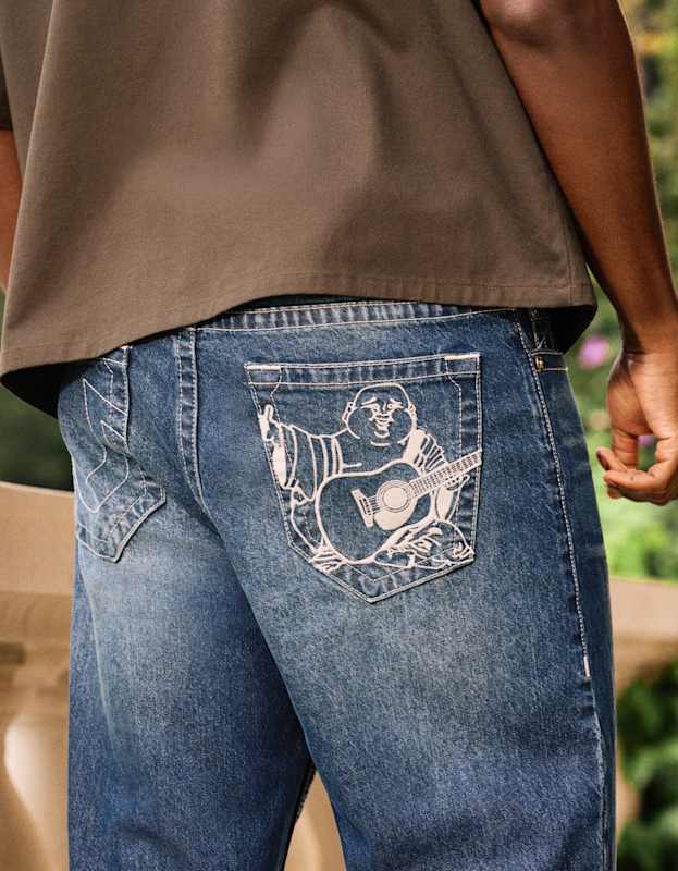 True Religion Vinny Sn Nf Buddha Embro 34in Dark Wash