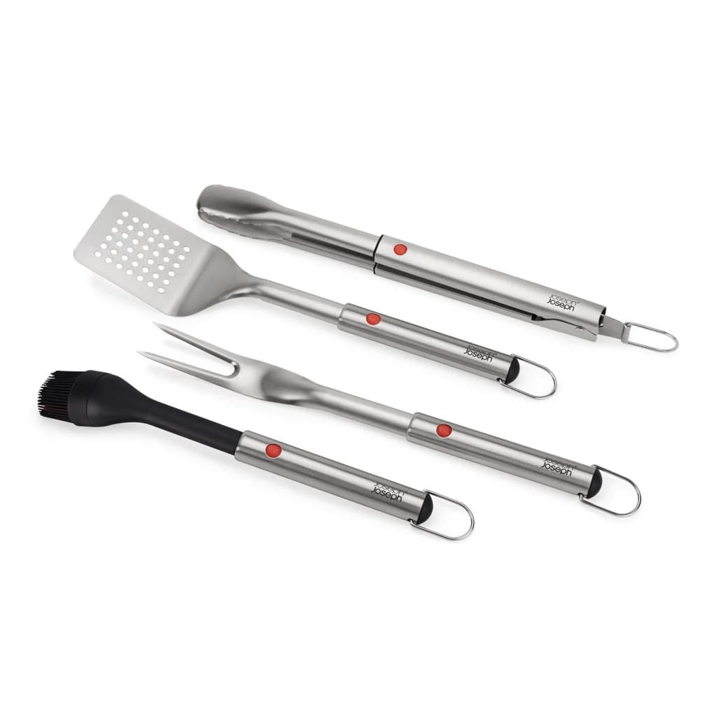 Joseph Joseph GrillOut™ Stainless Steel BBQ Utensil Set with Storage Case, Set of 4