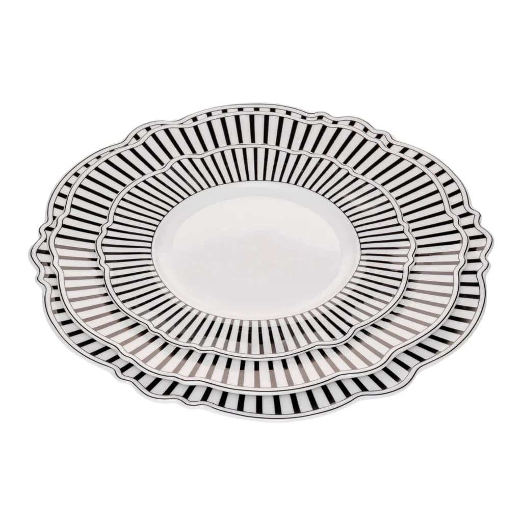 Jenna Clifford Ivory Noir Side Plates, Set of 4