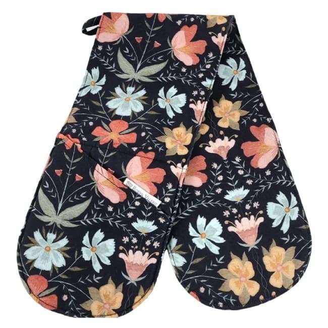 DSA Linen Robyn Valerie Cosmos Double Oven Glove