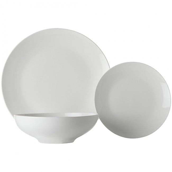 Maxwell & Williams White Basics Coupe Dinner Set, Tribeca, 12pc