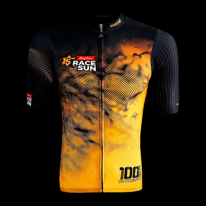 Race to the Sun 2025 Golden Hour Biotomic Cycling Jersey (LIMITED STOCK AVAILABLE)