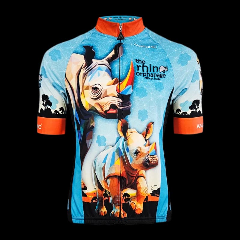 Save the Rhinos Blue Cycling Jersey