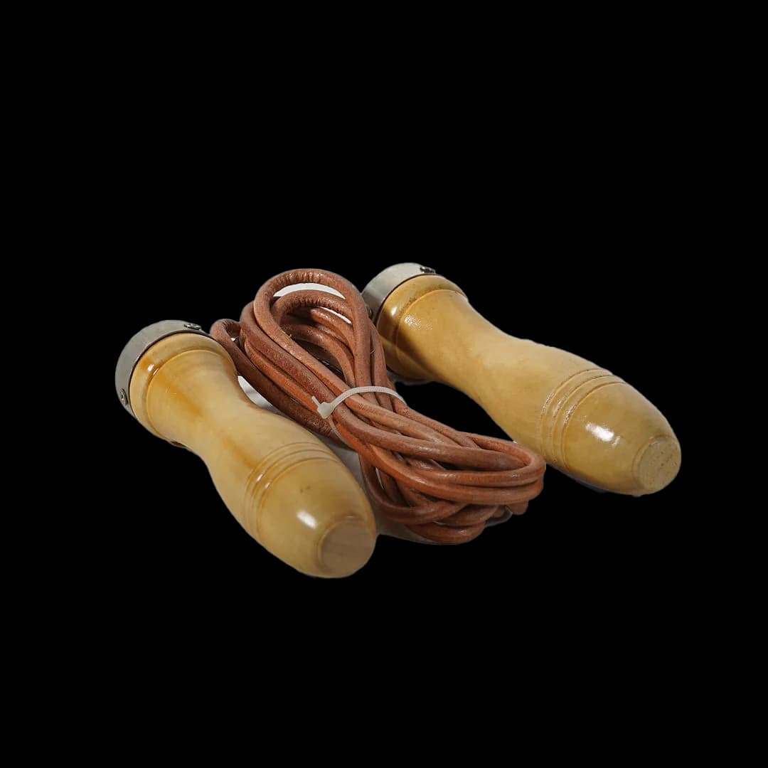 Wooden Handle Skipping Rope Leather