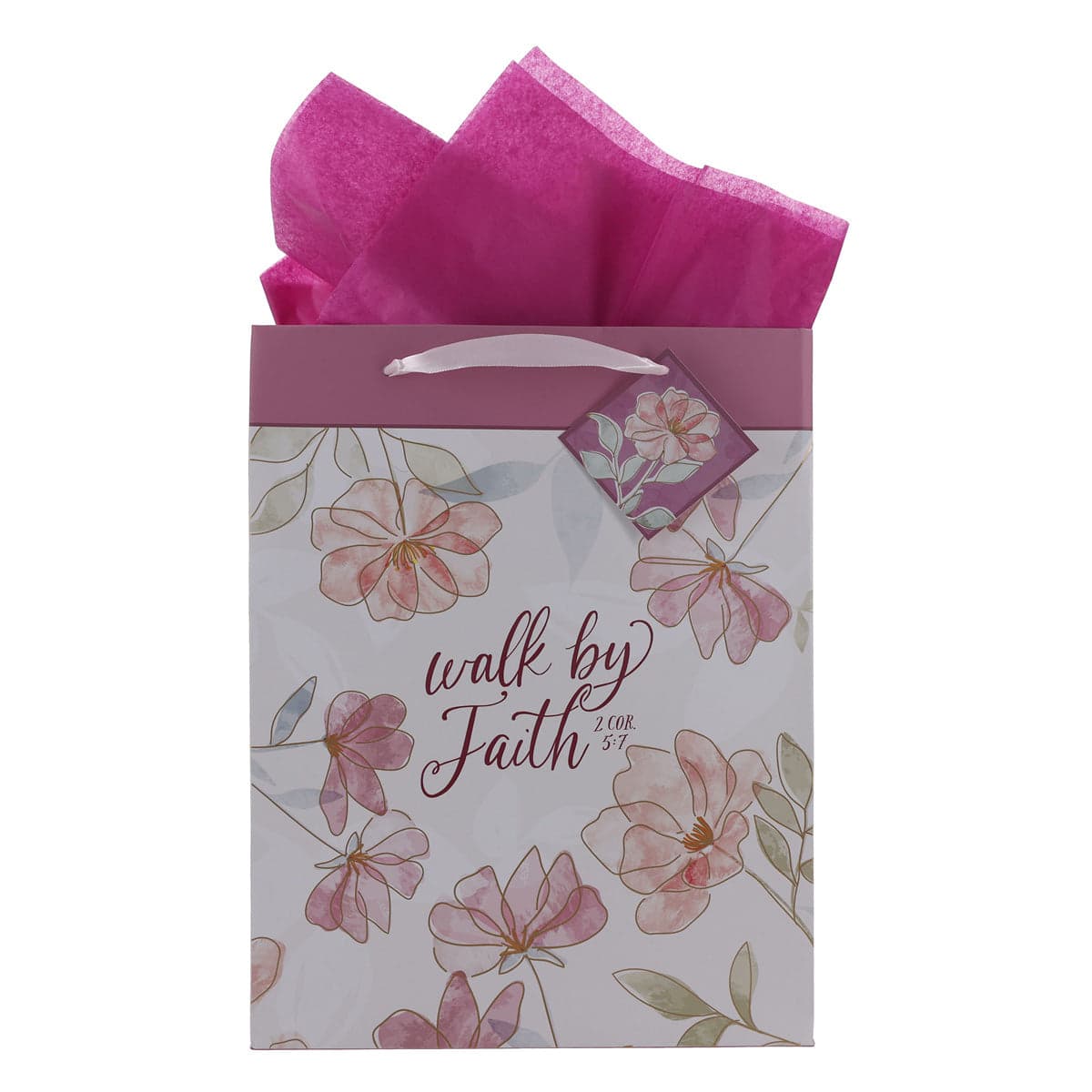 Walk by Faith Portrait Gift Bag with Gift Tag