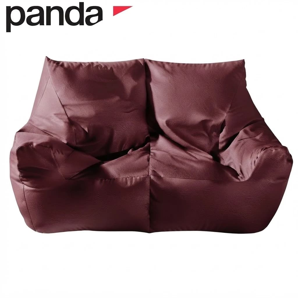 Panda Elite 2-Seater Bean Bag Sofa | Premium PU Leather Lounge Bean Bag