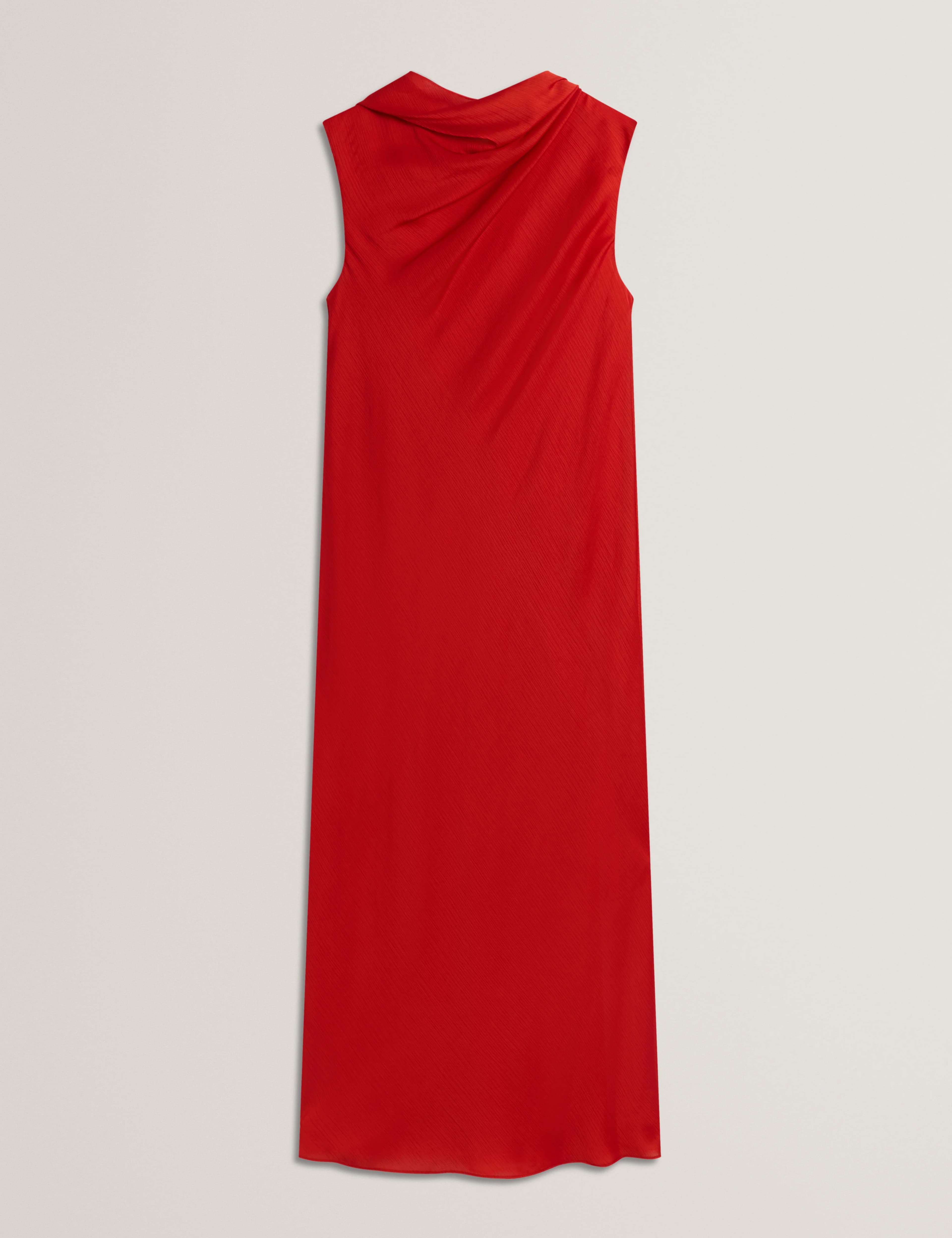 GOANA: Sleeveless Neck Tie Midi Dress